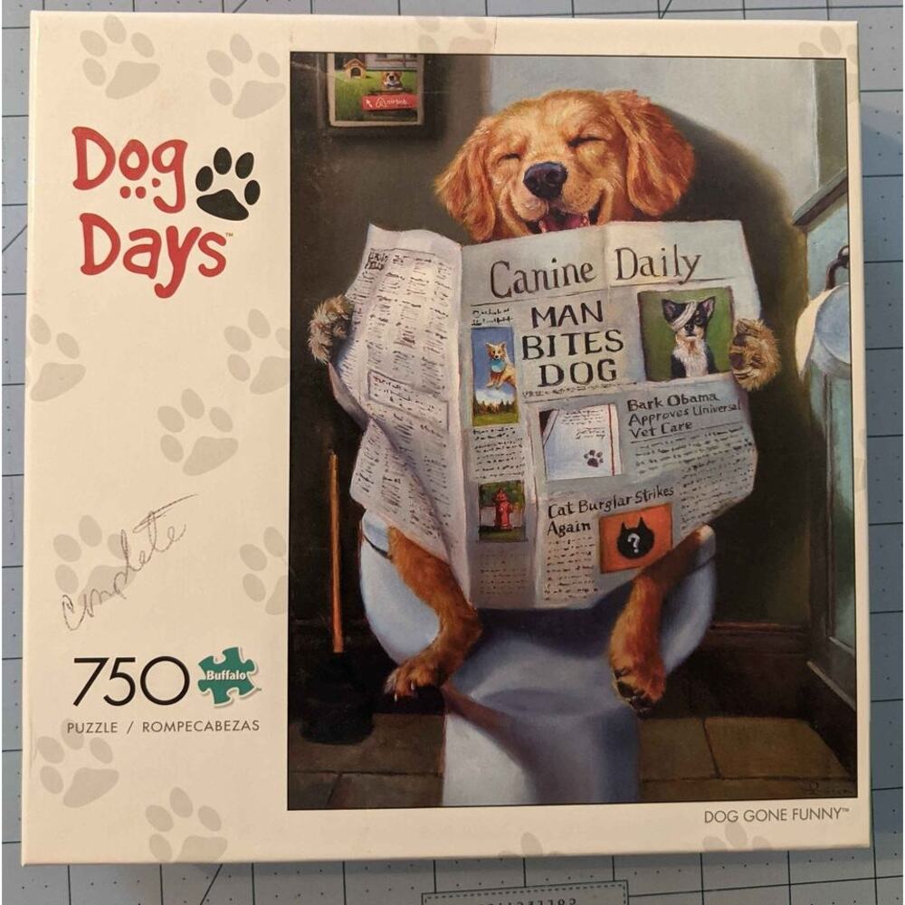 750 Pc Jigsaw Puzzle Dog Gone